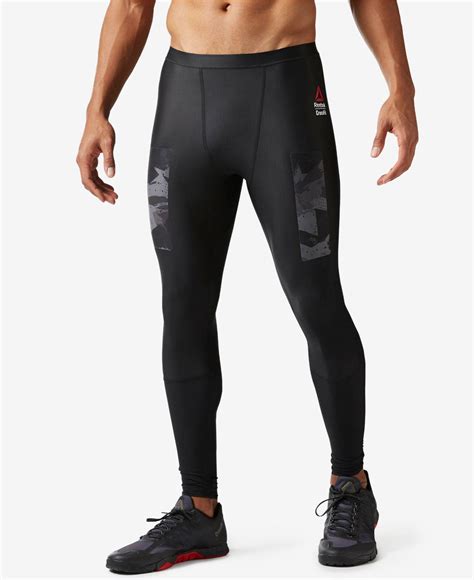 Reebok Synthetic Mens Crossfit Compression Tights In Black For Men Lyst