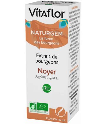 Vitaflor Naturgem Extrait De Bourgeons Noyer Bio 15 Ml Pas Cher