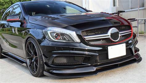 Mercedes Benz A Class W176 Vrs Carbon Fiber Front Lip Exterior And Interior Carbon Fiber