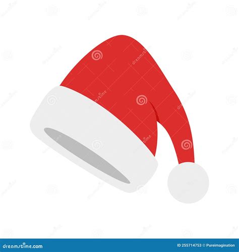 Santa Hat Isolated On White Background Stock Vector Illustration Of