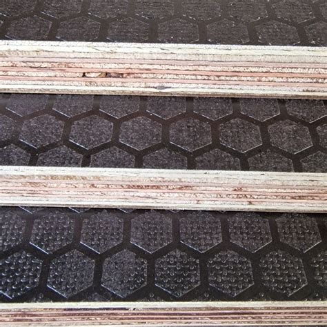 Mm Phenolic Plywood Hexa Pattern Black Anti Slip Plywood Ftx Ft Ebay