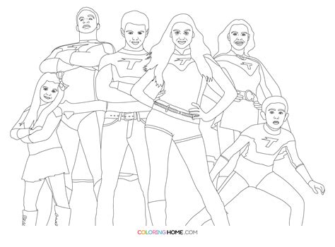 The Thundermans Coloring Pages Coloring Nation