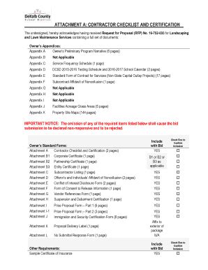 Fillable Online Dekalb K Ga Attachment A Contractor Checklist And