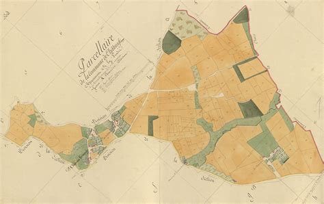 Les plans du cadastre napoléonien des histoires de paysages