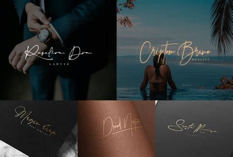 Do Luxury Handwritten Signature Logo Design By Rs Brand Fiverr