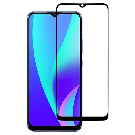 For OPPO Realme C15 Full Glue Full Screen Tempered Glass Film Alexnld