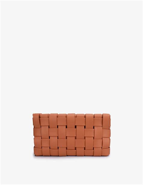 Lindy Woven Clutch Small Apricot Remireid