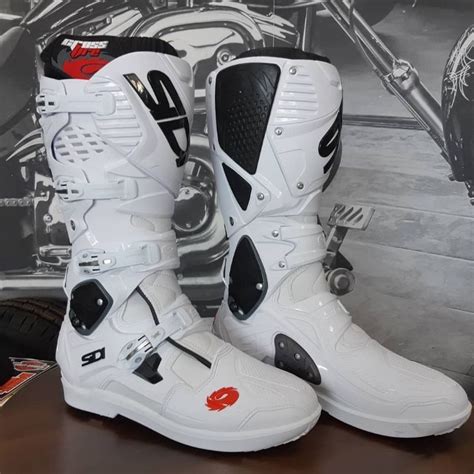 Jual SEPATU SIDI CROSSFIRE 3 SRS WHITE BOOTS MOTOCROSS SIDI ORIGINAL