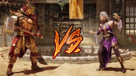 Mortal Kombat 11 Shao Kahn Vs Sindel Very Hard Youtube