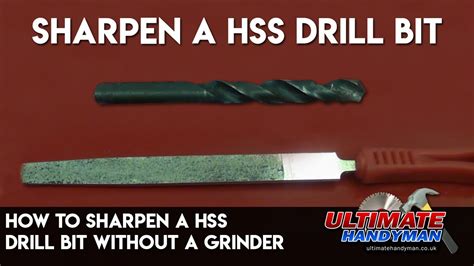 How To Sharpen A HSS Drill Bit Without A Grinder YouTube