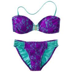 Xhilaration Juniors Piece Floral Lace Bikini Swimsuit Lace Bandeau Lace Bikini Bikini Top