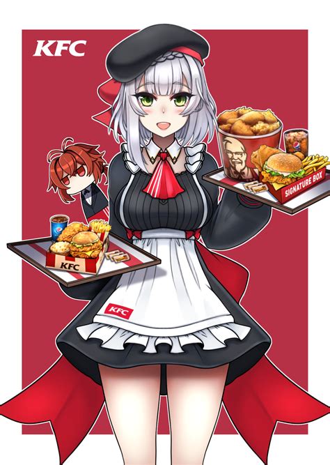 Artstation [genshin Impact] Noelle And Diluc Kfc Ver