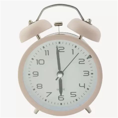 Reloj Despertador Cl Sico Retro Con Timbre Y Luz De Color Nude Mercadolibre
