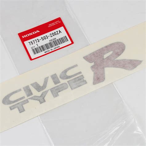 Genuine Oem Honda Civic Type R Ek9 Side Decal Sticker 75773 S03 Z00za