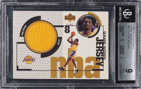 Upper Deck Game Jersey Kobe Bryant Patch Gj Bgs Mint Weekly