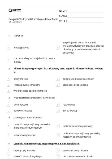 Ponad Rozk Ad Na Czynniki Arkuszy Roboczych Dla Klasa W Quizizz