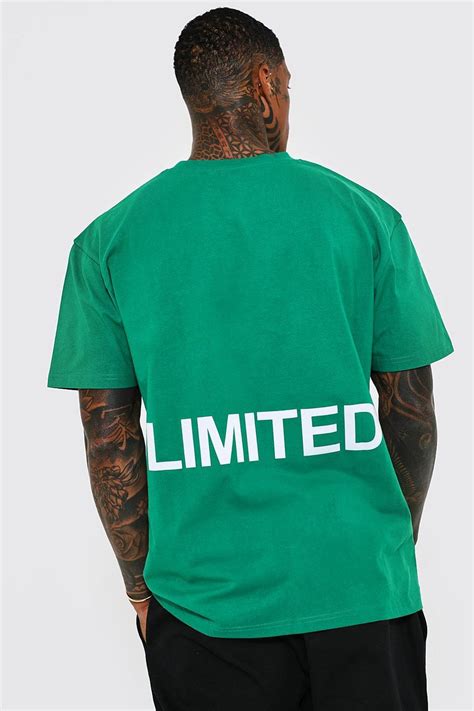 Mens Oversized Limited Heavyweight T Shirt Boohoo Uk