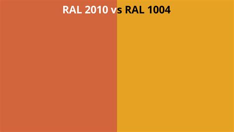 Ral 2010 Vs 1004 Ral Colour Chart Uk