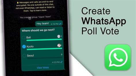 How To Make Whatsapp Poll Vote Easy Youtube