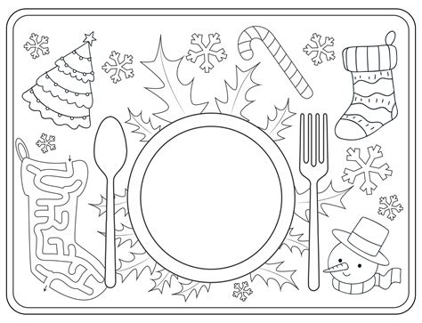 Placemats To Color 10 Free Pdf Printables Printablee