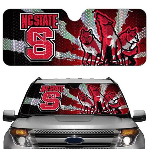 Nc State Wolfpack Reflective Graphic Auto Sun Shade Nc State Wolfpack