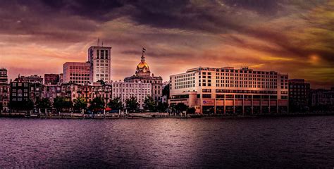 Savannah River Front Sunset Photograph by Norma Brandsberg - Pixels