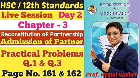 Admission Of Partner Chapter 3 Practical Problems Q 1 Q 3 Page