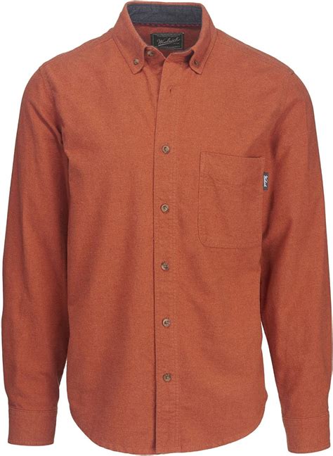 WOOLRICH Men S Sportsman Chamois Shirt Persimmon Heather Small