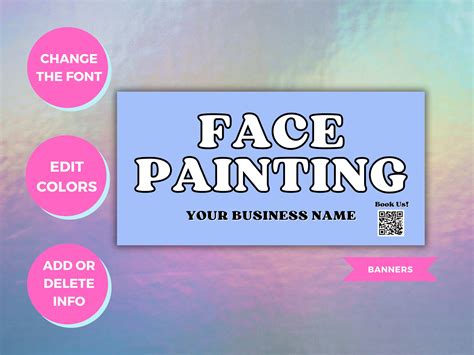 Face Paint Bundle Face Painting Sign Face Paint Sign - Etsy