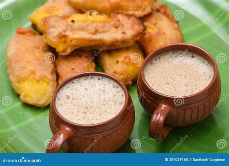 Banana Fry Pazham Pori T Pico Snack Kerala Foto De Stock Imagem De