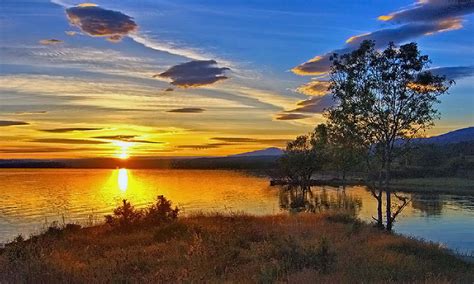 Fondo Pantalla Paisaje Amanecer En El Lagofondo Escritorio Paisaje