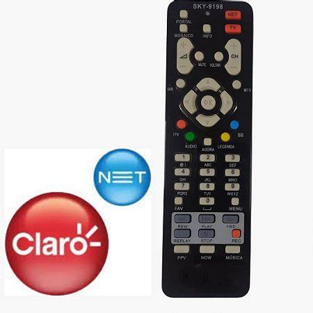 Controle Remoto Receptor Claro Net Hd Lavneteletronicos Br