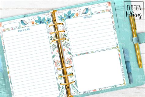 Weeky Printable For 55x85 Planners 253668 Inserts Design Bundles