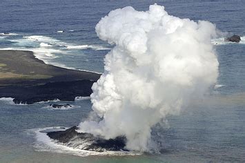 Underwater Volcanic Eruption Gives Birth To New Island Off Japan