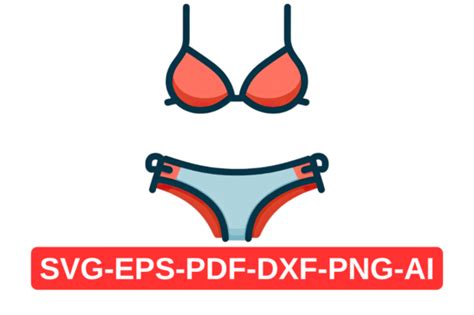 Bikini Vector SVG Clipart Print Graphic By Artful Assetsy Creative Fabrica