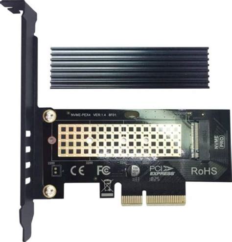 Glotrends M Pcie Adapter With M Heatsink For M Pcie Nvme Ssd Key