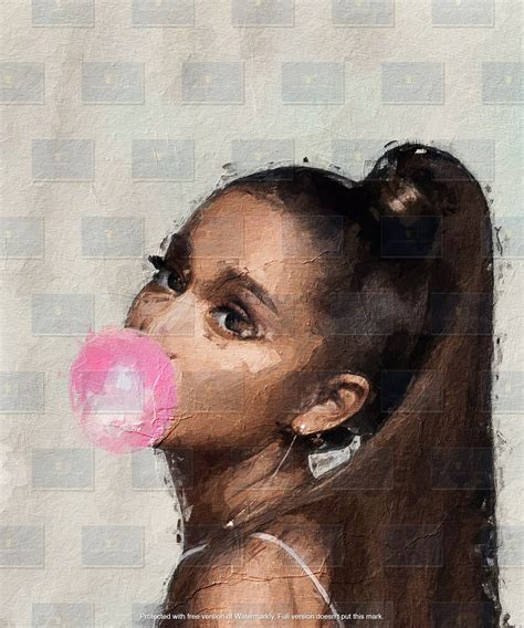 Ariana Grande Bubblegum Art Portraits Digital File Only Etsy