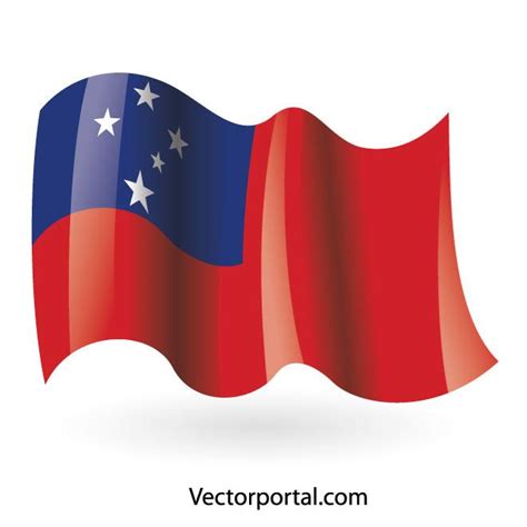 Samoa Flag Image Royalty Free Stock Svg Vector