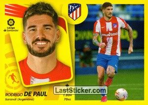 Sticker De Paul Atl Tico De Madrid Colecciones Este