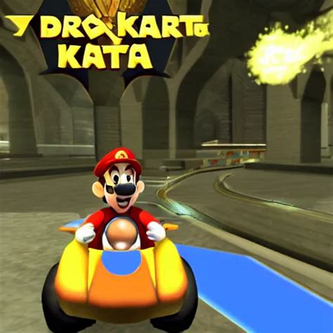 Harry Potter In Mario Kart Gameplay Screenshot Stable Diffusion