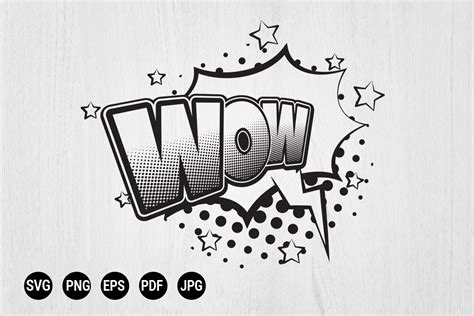 Wow Comic Speech Bubble Graphic By 99siamvector · Creative Fabrica