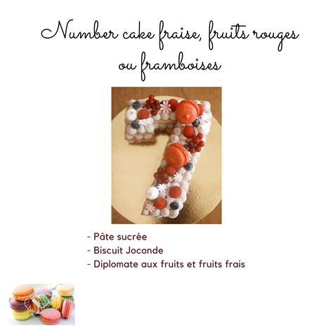 Number Cake Fraise Fruits Rouges Ou Framboises Les Douceurs De