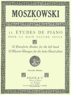 Etudes Pour La Main Gauche Seule Opus Moritz Moszkowski