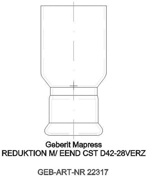 Cad Detail Ge Mapress C Stahl Reduktion Mit Einschubende D