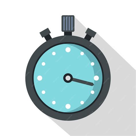 Premium Vector Metallic Stopwatch Icon Flat Illustration Of Stopwatch Vector Icon For Web