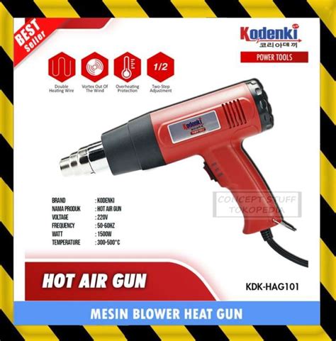 Promo Mesin Alat Blower Pemanas Heat Gun Hot Air Gun Pemanas Plastik Shrink Diskon 23 Di Seller
