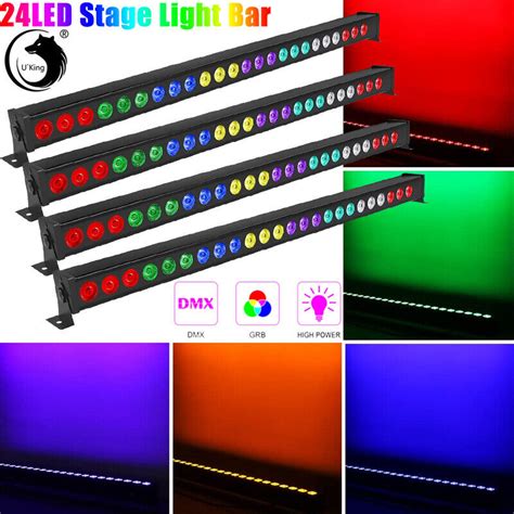 Pcs W Rgb Led Stage Light Bar Wall Washer Dmx Dj Party Disco Club