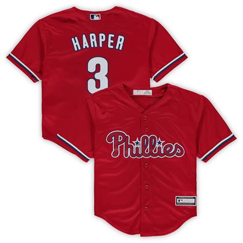 Preschool Philadelphia Phillies Bryce Harper Red Replica Player Jersey