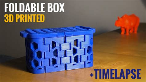 3d Printed Foldable Box Print In Place Youtube