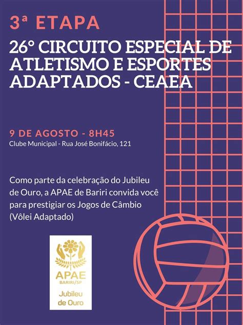 Bariri sedia Circuito de Esportes Adaptados participação da Apae